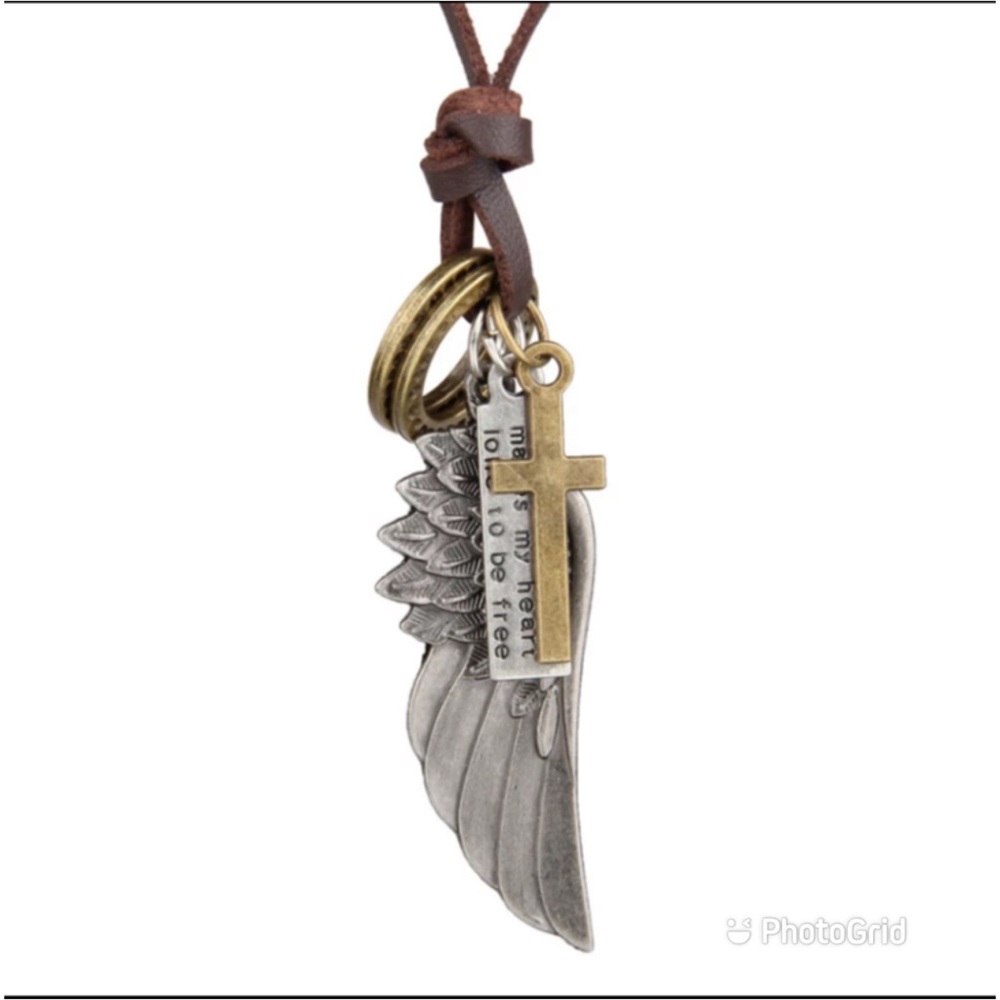 Feather Angel Wings Necklace & Pendants - Picture 2 of 6